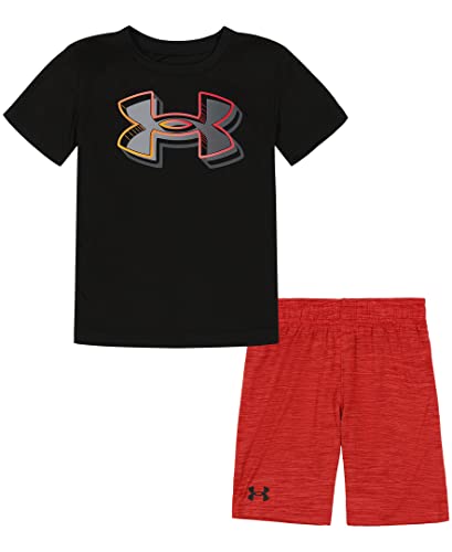 Image of Under Armour Boys' 2-piece Short Sleeve Graphic T-Shirt and Shorts Set, Lightweight & Breathable