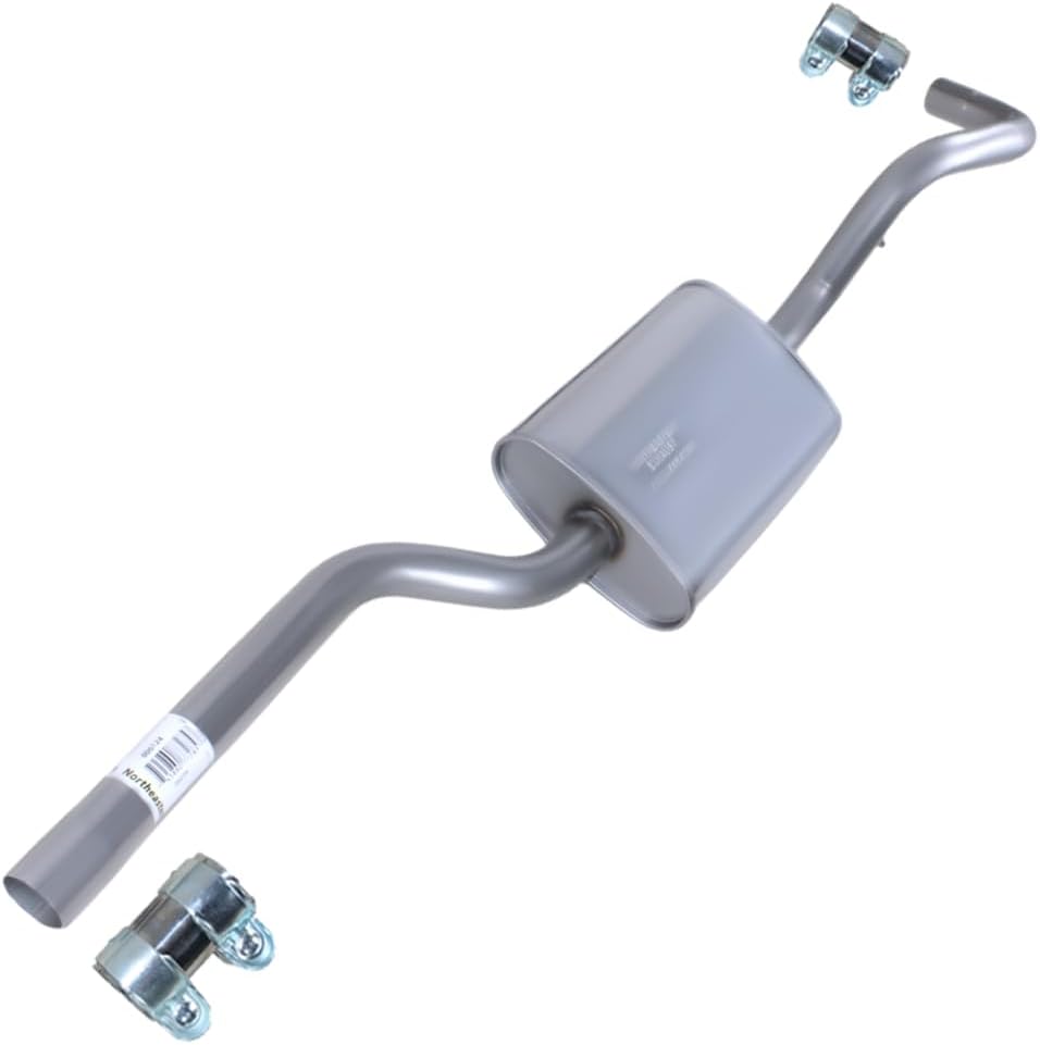 Northeastern Exhaust | Stainless Steel Rear Exhaust Resonator Pipe Compatible for Ford Escape 2013-2019 2.0L | Ford Escape 2013-2019 2.5L | Free Sleeves Included | Automotive Replacement Part