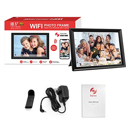 Akimart 1228BUD-2594 64Gb Frameo 10.5 Inch Smart Wifi Digital Photo Frame 1920X1280 Fhd Ips Lcd Touch Screen, Auto-Rotate, 64Gb Storage, Support Sd Card & Usb Drive thumb #8