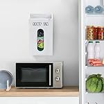 Farmhouse Grocery Bag Holder for Kitchen, Wooden Plastic Bags Holder for Supermarket shopping carrier Recycle, Wall Mounted Garbage Bag Dispenser with Extra-Wide & Easy-Access Openings, White - Image 6