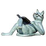 Sudemota Statue Ornament Hübsche Harz-Tier-Lesekultur Tier-Ornamente Tierweisheiten-Ornamente Tier-Lesebrille Dekoration & Aufhänger Outdoor-Statuen Wichtel Feng-Shui-Ornament