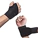 Hually Muñequeras Deportivas Ajustable, (1 Par) Transpirable Neopreno Ayuda a con Túnel Carpiano RSI Artritis Tendinitis y Dolores de Muñequeras (Talla Única se Adapta a la Izquierda o Derecha)