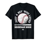 Boy Who Loves Brendan Beck Prospect Baseball Fan Gear T-Shirt