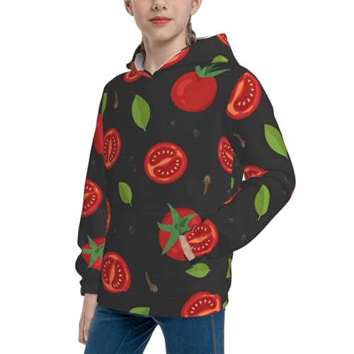 Tomatoes1 Kid Hoodies Boys Sweatshirts Girls Pullover with Pocket2