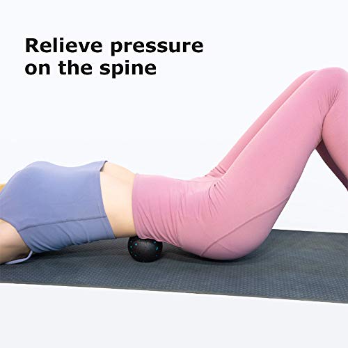 Bolas de massagem de amendoim da Topmontain, bola de lacrosse, bola de miofascia, bola de exercício