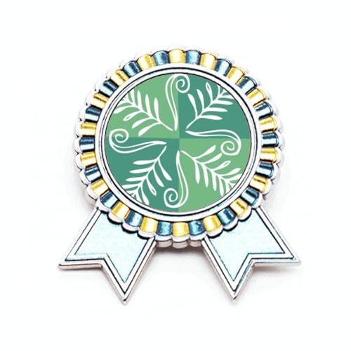Broche avec totems mexicains verts en métal mystique, taille M pour costume et veste rétro