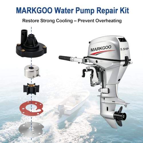 Image of MARKGOO Water Pump Repair Kit 763758 for OMC Johnson Evinrude 5.5 6 7.5 HP