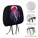 Jellyfish Ocean Animal Universal Car Headrest Cover Car Seat Head Rest Protector Fit All Car Interior Auto Accessories 2 PCS