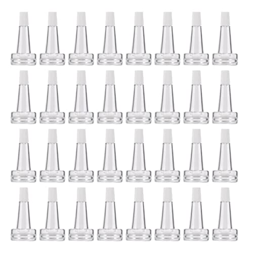 CIYODO 100pcs Horn-shape Cap for Perfume Bottles Vial Bottle Sealing Cap Leakproof Bulk