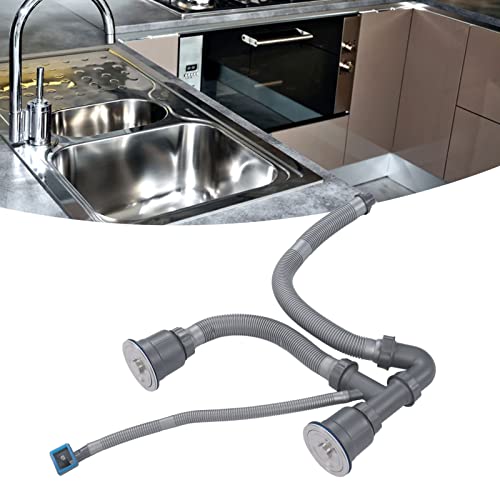 Kit de Drenaje para Fregadero Doble de Cocina Horoper miniatura 3