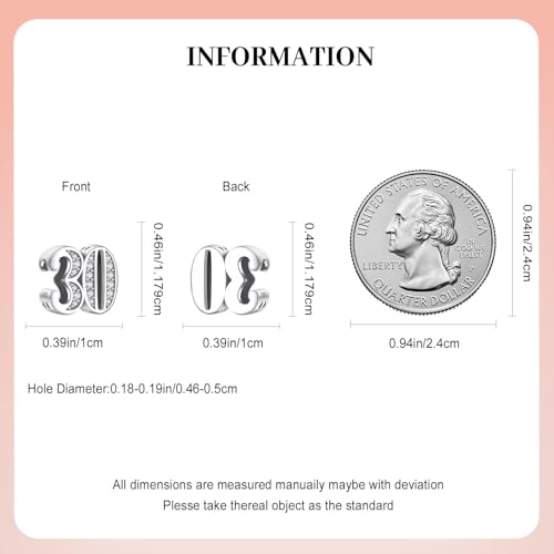Image of Mothers Day Birthday Number Love Family Friendship Graduation Auntie Grandma Dad Mom Charms for Pandora Bracelets Necklaces, Gifts Women, for Anniversary Valentines Christmas