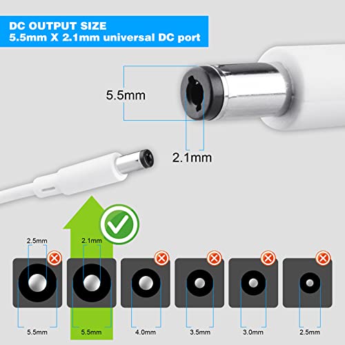 Tira de luces LED Neon Blanco Cálido 16.4 pies con adaptador 12V 3A miniatura 7