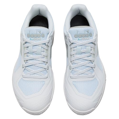 Diadora Women's Blushield Torneo 3 All Ground Tennis Shoe White/Silver4