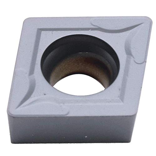 Maifix 10 piezas CCMT060204 ZM30 Puntas de herramienta de corte de acero inoxidable CNC Torno de metal Torneado Portaherramientas de carburo de tungsteno indexable insertos de carburo cementado sólido