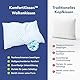 Memory Foam Kissen 80x80 – Weiches Gel-Kopfkissen für Seitenschläfer – Ergonomisches Wolkenkissen mit abnehmbarem Bezug
