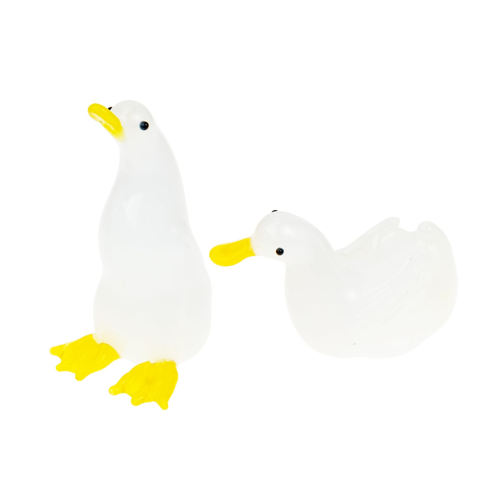 PRETYZOOM 6 STK Mini-Kristalle Desktop- Miniatur-kristalltier Miniaturdekoration Regaldekor Für Regale Esstisch Mittelstücke Ornament Zubehör Weißer Kristall Glas