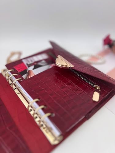 Agenda A5 en cuir rouge robuste pour centraliser toutes vos notes - 3