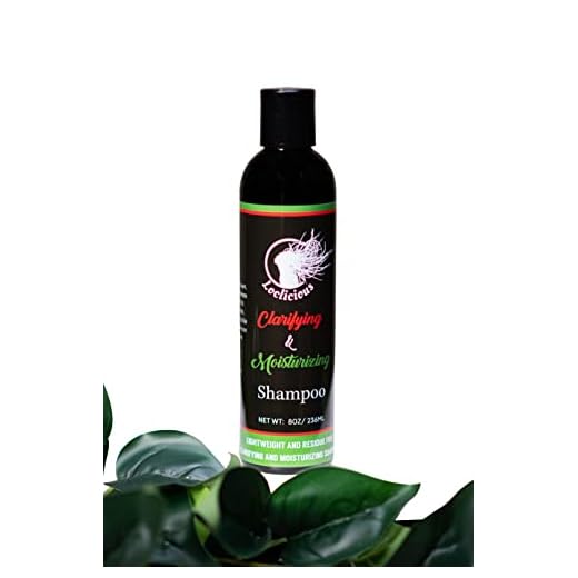 LOCLICIOUS Clarifying & Moisturizing Shampoo Wash for Locs, Dreadlocks, Braids, and Dreads | Vegan, Organic, Lightweight, Residue Build-Up Free | Large (8oz)