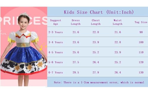 Disfraz Jessie para niñas vestido vaquera con lentejuelas miniatura 6