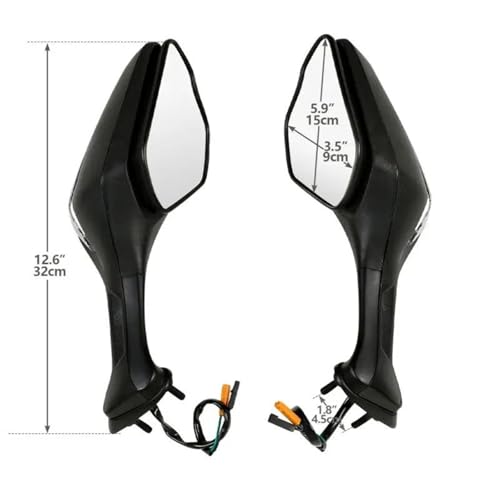 Rétroviseurs de moto pliables avec clignotants pour CBR1000RR 2017-2024
