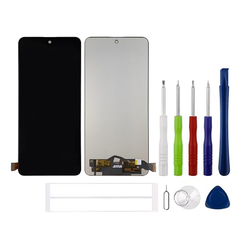 Écran Xiaomi Poco F5 Pro LCD OLED de remplacement noir avec châssis pour modèle 23013PC75G