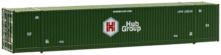 Atlas N Scale 53' Corrugated Container 3-Pack Hub Group/UP #249228/249249/249360