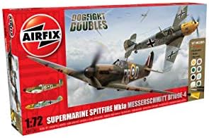 Airfix1:72 Supermarine Spitfire Mk1a/Messerschmitt Bf109E-4 Gift Set (A50135)