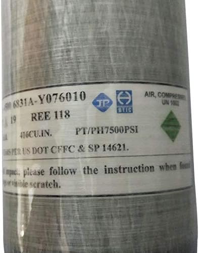 Acecare PCP Air Guns 6.8L DOT Approved Hpa Tank 4500Psi Carbon Fiber Cylinder Shooting Mfr 2020