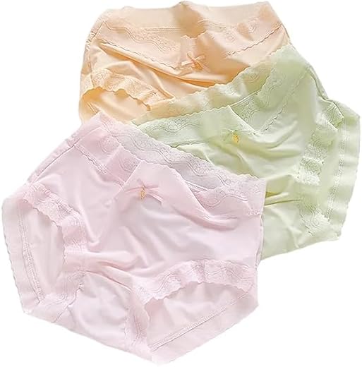 Nyamah Sales Hipster Briefs Panty Cute for Girls &amp; Women Seamless Mid Waist Lace Underwear Sexy Panties Under Bump Materni...