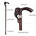 Elephant Wooden Single Joint Fashion Walking Stick Decorative Cospaly Party Walking Cane Halloween Mace Wand Crosier 92cm