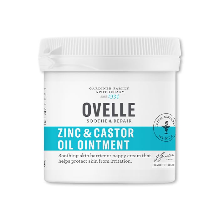 Ovelle Zinc & Castor Oil Ointment | 100g | Soothing Skin Barrier Cream | Nappy Rash & Irritation Protection