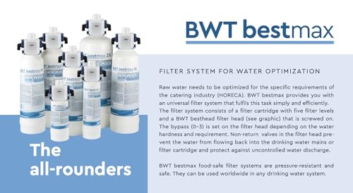 Image of BWT Bestmax Filter Cartridge 2XL Size - Limescale Protection All-rounders - 5 Stage Filtaration - Capacity 12000 litres