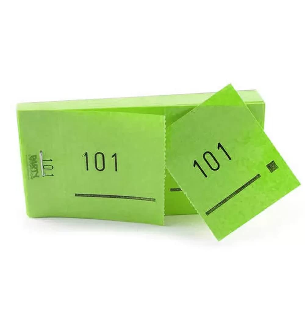 PARTY DISCOUNT ® Doppelnummern- Block 1000 Abrisse Nr. 2001-3000 grün