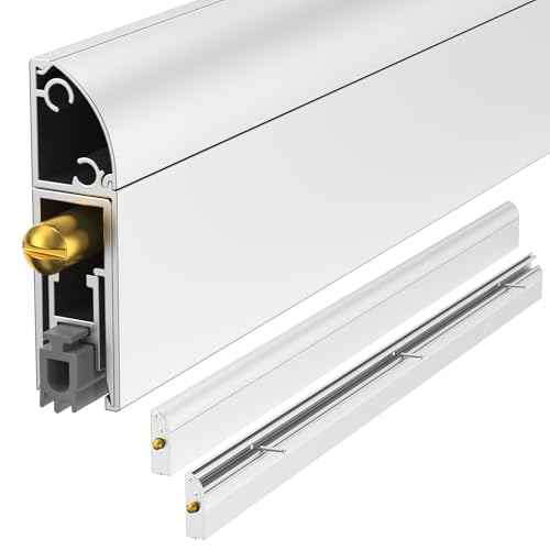MIAO STEWARD Automatic Door Sweeping Bottom Aluminum Alloy 36-inch Surface Mount Type - Suitable for Door Bottom Sealing Sound Insulation Windproof Dustproof Light Blocking and Small Animal Prevention