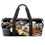 ⇒ BOLSA DE VIAJE LIGERA Y A PRUEBA DE AGUA: Nuestras bolsas de lona están hechas con tela de sarga. Son suaves, lavables, impermeables, sin arrugas y resistentes al desgaste. El exterior impermeable mantiene su ropa y artículos secos; Se puede utilizar tanto en interiores como en exteriores.