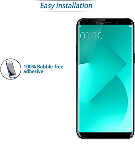Image of Screen Protector for Oppo A83 (Black) Tempered Glass Edge-to-Edge 6D Screen Guard With Installation Kit