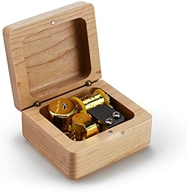 Miniatura 5 de Recuerdo musical hecho a mano de arce macizo de 18 notas, muchas canciones para elegir, niña de papá