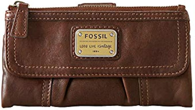 Fossil Women's Cora or Emory Soft Leather Clutch Wallet