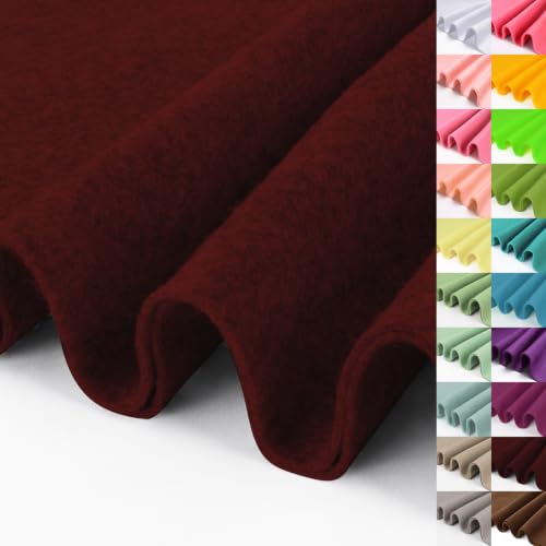 Image of Deep Autumn Red Large Felt Fabric 36 inch X 36 inch 1.4 mm1 Square Yard | Soft Felt Fabric Sheet for Crafts, Red Color Series Soft Nonwoven Fabric, Fit for Decoration, Sewing, DIY Crafts