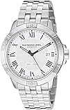 Raymond Weil Tango Classic Men's Watch, Quartz, White Dial, Black Roman Numerals, Stainless Steel Bracelet, 41 mm (Model: 8160-ST-00300)