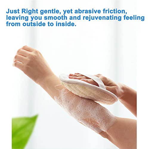 Exfoliating Body Scrubber Loofah Sponge (2 Pack), 100% Natural Lufa Bath Scrubber Body Scrubbers For Shower Scrub Loofa, Large Lufas For Men And Women Loufa Biodegradable Exfoliator Scrubber Luffa #TOP5