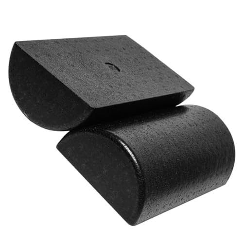 Rodillos de espuma semicirculares para ejercicio, relajación muscular y fisioterapia: par de rodillos medio para masaje de espalda, hombros, cuello y entrenamiento de equilibrio postural (45 cm) miniatura 1