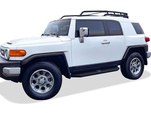 Estribos negros de acero inoxidable para Toyota FJ Cruiser miniatura 2