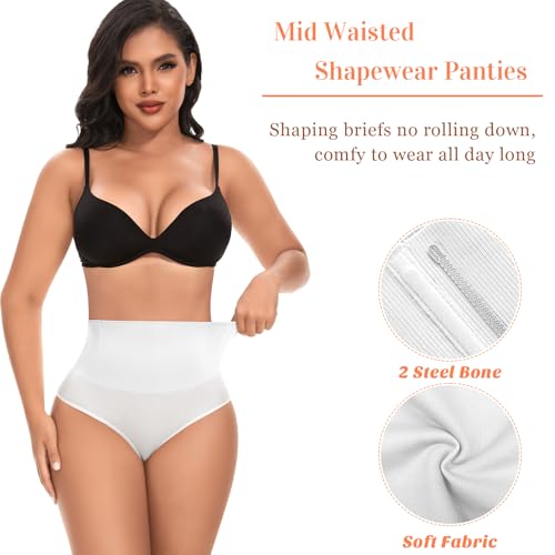 Image of Werena Tummy Control Shapewear for Women High Waisted Body Shaper Panties Slimming Girdle Shaping Briefs