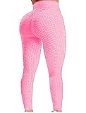 SEASUM Women's High Waist Yoga Pants Tummy Control Slimming Booty Leggings Workout Running Butt Lift Tights L