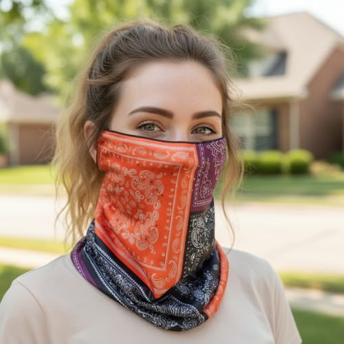 Image of Sun UV Protection Face Cover Scarf Mask Neck Gaiter Breathable Windproof Bandana Neck Gaiters