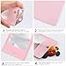 100 Pack Resealable Plastic Bags for Food Storage, Zipper Bags with Clear Front Window, Packaging Pouch for Small Business (Pink, 2.4x3.9 inch)