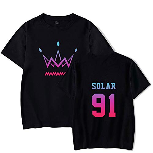 MAMAMOO Camiseta Grupo Coreano Imprime T-Shirt Verano Corta Blusa Solar Moon Byul...