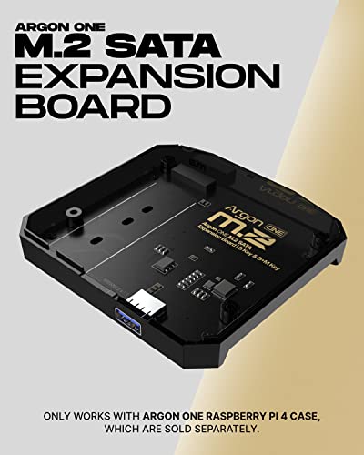 Image of Argon ONE M.2 Raspberry Pi SSD Board (M.2 Expansion Board ONLY) | Supports B-Keys and B+M Keys | Only Compatible with Argon ONE V2 Raspberry Pi 4 Cases