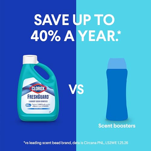 Clorox FreshGuard Liquid Laundry Odor Remover, Clean Linen Scent, 42 fl.oz. - image 9